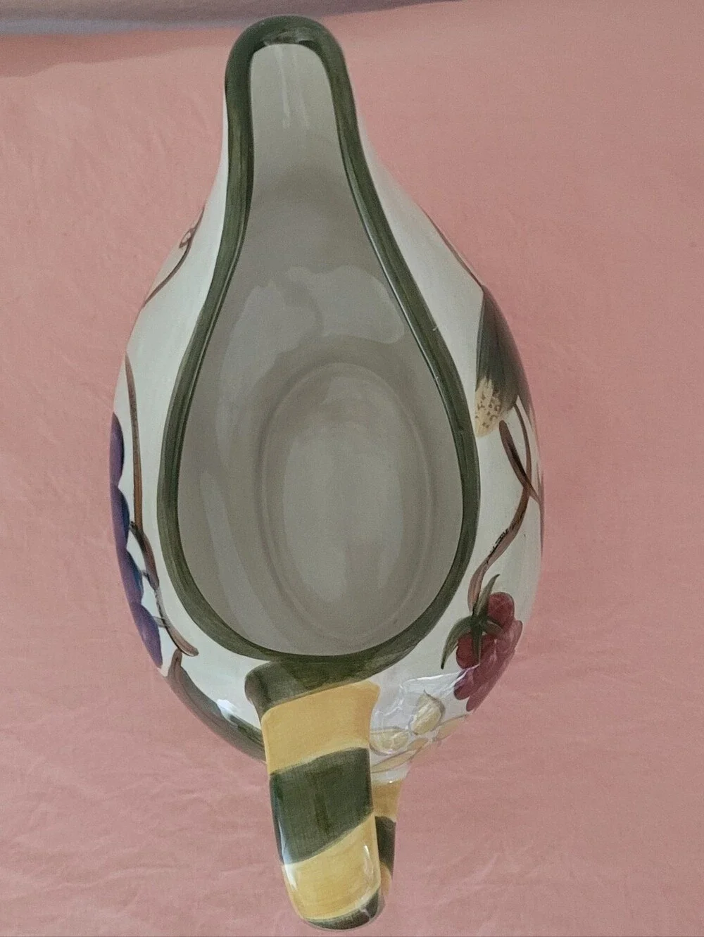 Tabletops Lifestyles Fruit Medley Handpainted Gravy Boat Vintage